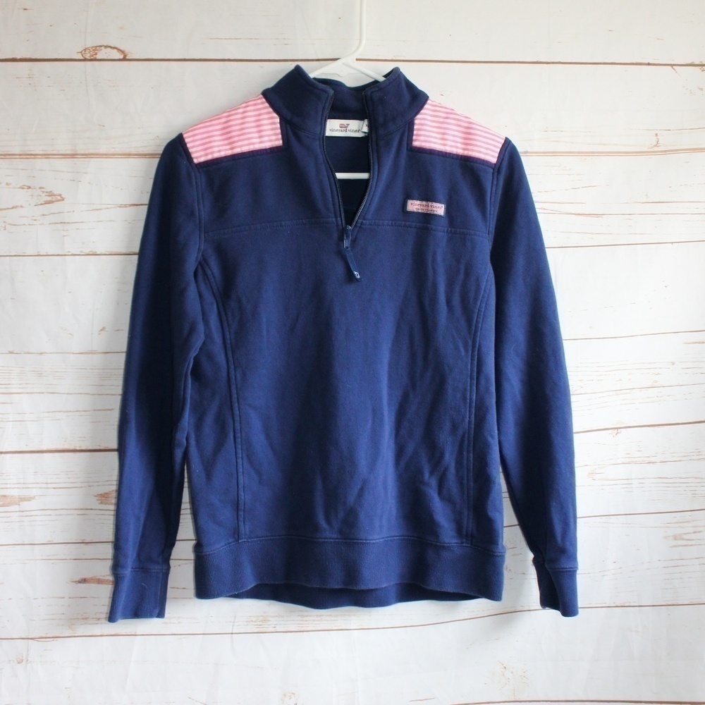 Vineyard Vines‎ Navy Pullover Sweatshirt 1/4 Zip